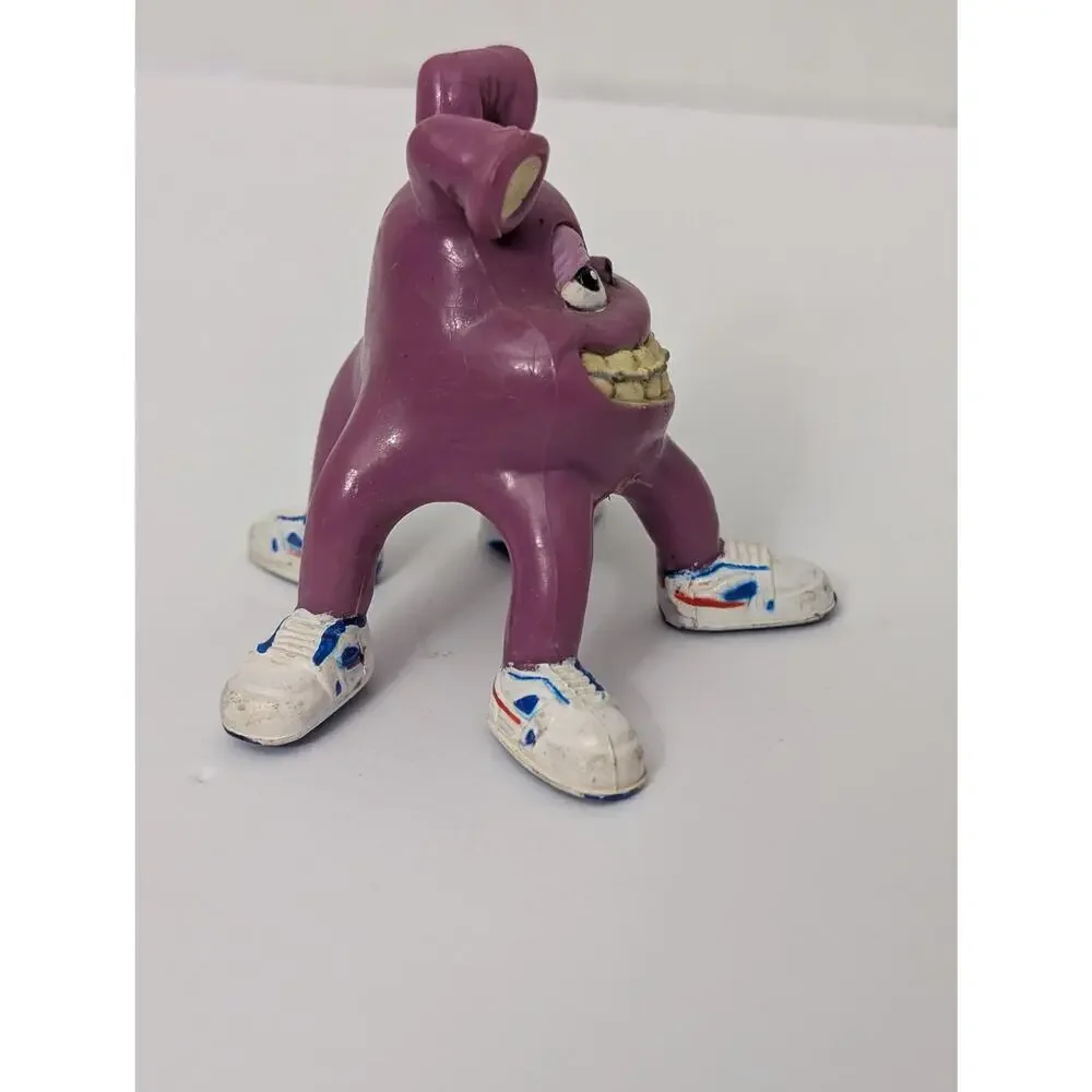 Vintage 1980s Keds Purple Alien Monster Promotional Figure Rare PVC Toy - Picture 4 of 7